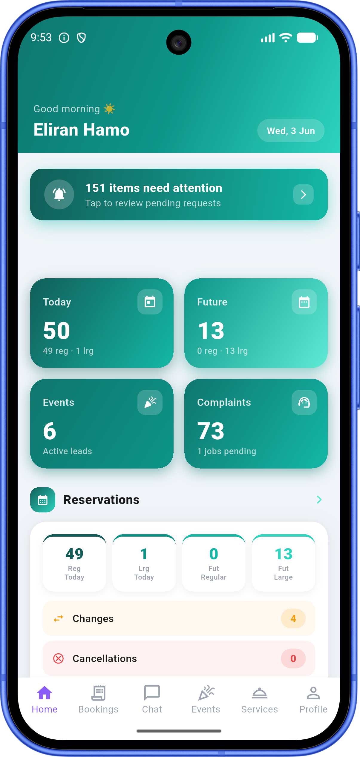 Mytiv App Home Screen